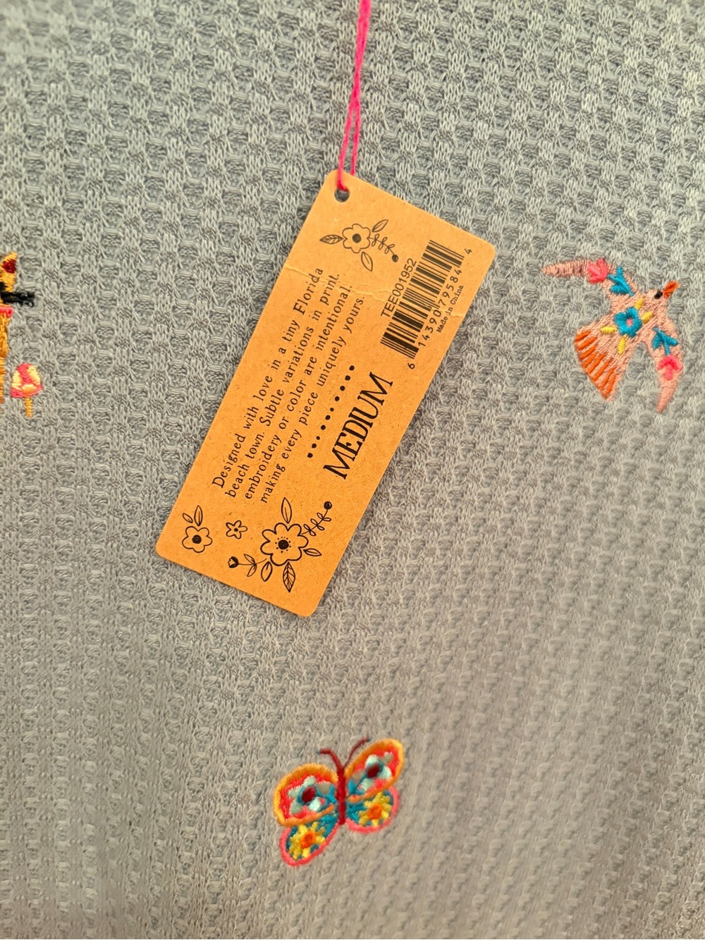 NATURAL LIFE NWT PARKER THERMAL FAVE LITTLE THINGS SHIRT SIZE MEDIUM. - Picture 6 of 8